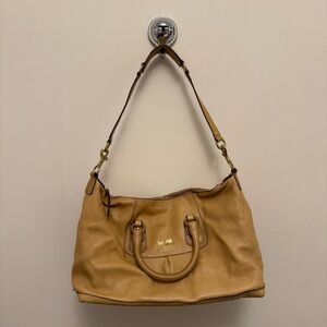 Coach Tan Leather Ashley Satchel